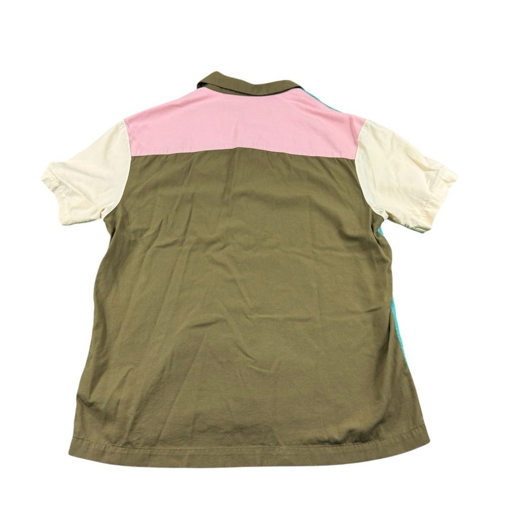 Scotch & Soda Mens Pastel Colorblock Cotton Modal Button Front Shirt M 160793 - Picture 3 of 5